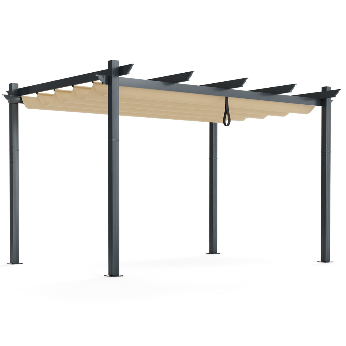 10' x 13' Retractable Aluminum Pergola Canopy