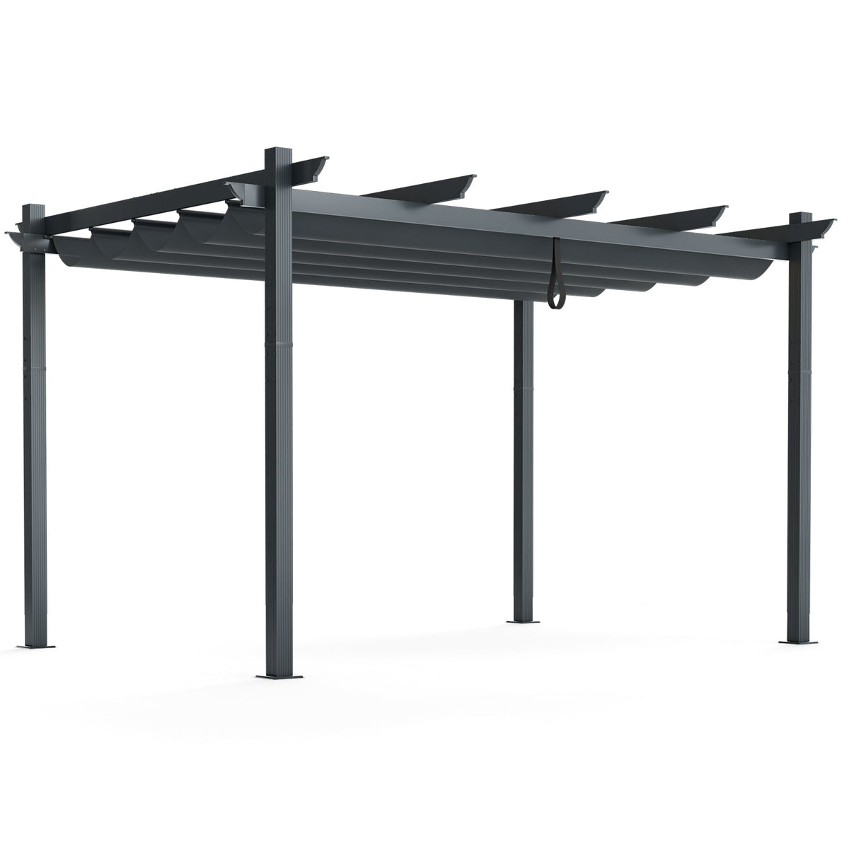 10' x 13' Retractable Aluminum Pergola Canopy