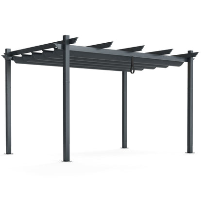 10' x 13' Retractable Aluminum Pergola Canopy