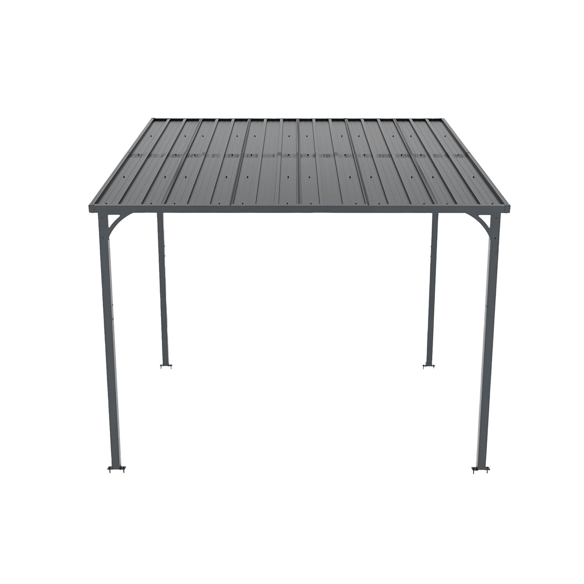 Outdoor Pergola 8' x 10' Metal Inclined Roof