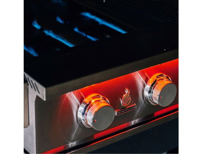 TrueFlame 40-Inch 5-Burner Freestanding Gas Grill with Rear Infrared Burner and Grill Lights